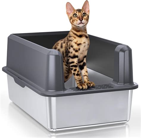 bounce metal litter box|metal cat litter box reviews.